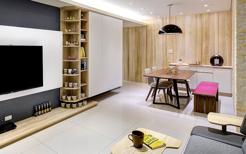 Căn hộ nhỏ thu hút mọi ánh nhìn nhờ trang trí bằng gạch ốp tường 3D