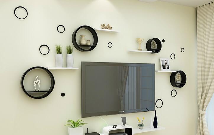 10 mau ke go trang tri phong khach dep me ly, don dau xu huong thiet ke 2019 - 14