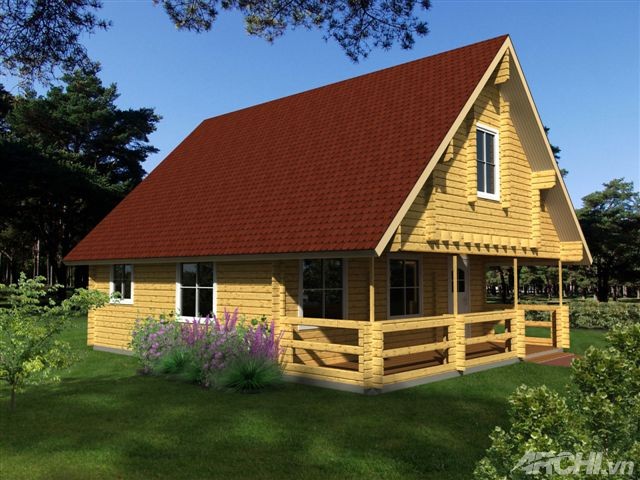 Một số mẫu thiết kế nhà gỗ | ảnh 1